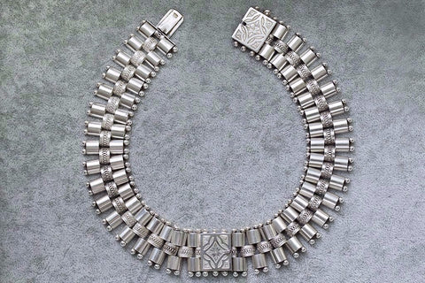 Pair of Victorian Sterling Silver Bracelets/Necklace