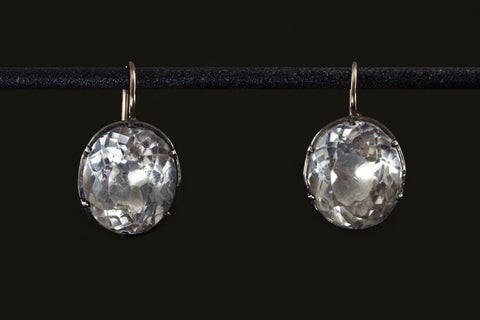 Georgian Solitaire Paste Earrings