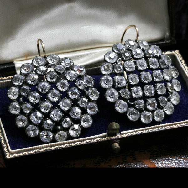 Early Victorian Paste Earrings