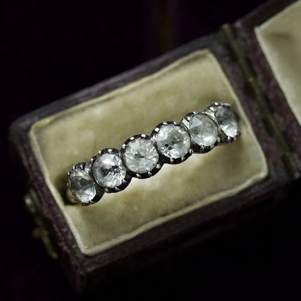 Georgian Half Hoop Paste Ring 