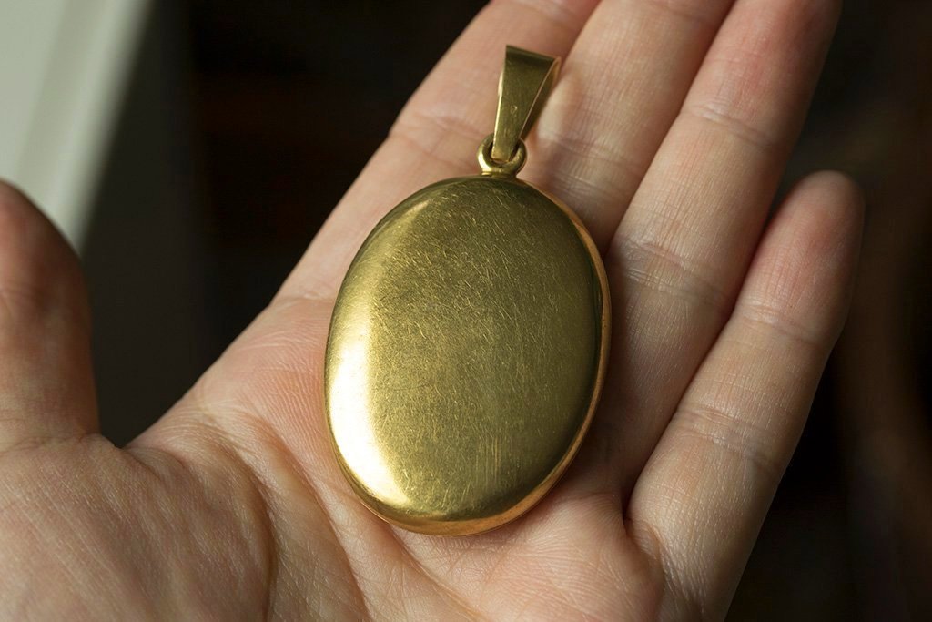 Antique French Pearl Flower Locket