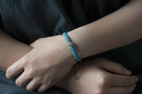 Victorian Turquoise and Pearl bangle