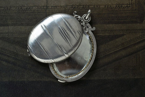 French Art Nouveau Pierrot & Moon Locket