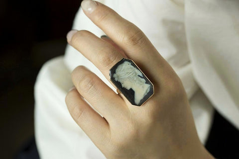 18th Century Miniature Portrait Ring