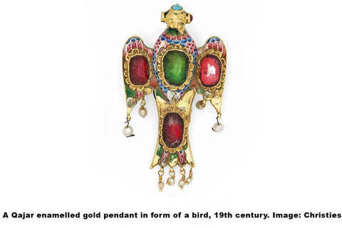 19th Century Enamel Gold Bird Pendant Christies Reference