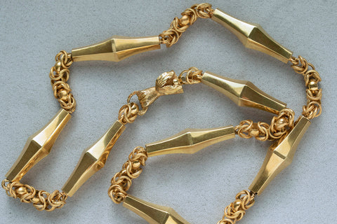 Regency Era Fancy Link Chain Necklace