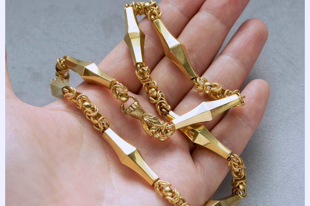 Regency Era Fancy Link Chain Necklace