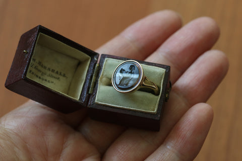 Ancient Roman Agate Intaglio Ring