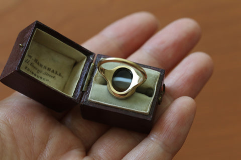 Ancient Roman Agate Intaglio Ring