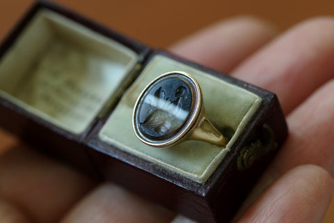 Ancient Roman Agate Intaglio Ring