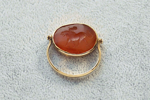 Sasanian Intaglio Swivel Ring