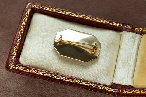 Georgian White Enamel Sepia Miniature 