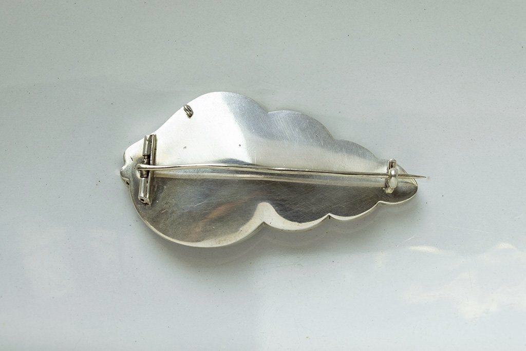 Victorian Scottish Agate 'Shell' Brooch