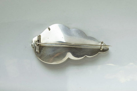 Victorian Scottish Agate 'Shell' Brooch