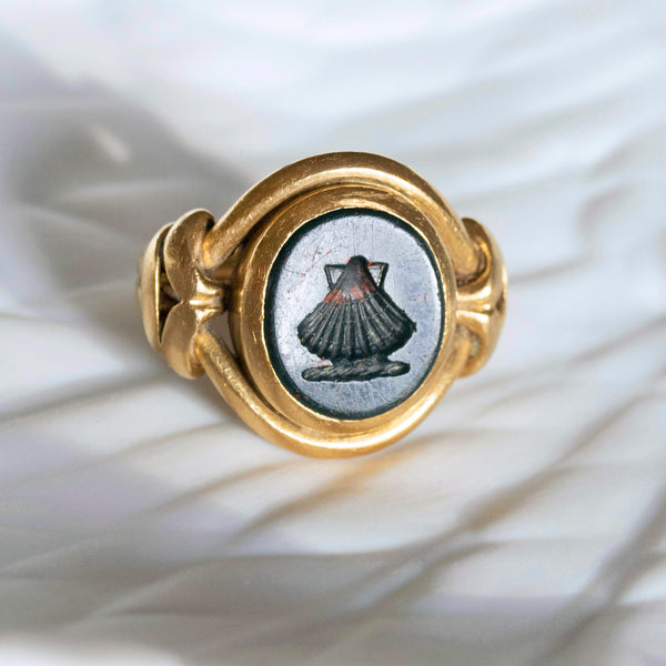 Victorian 'Shell' Intaglio Signet Ring