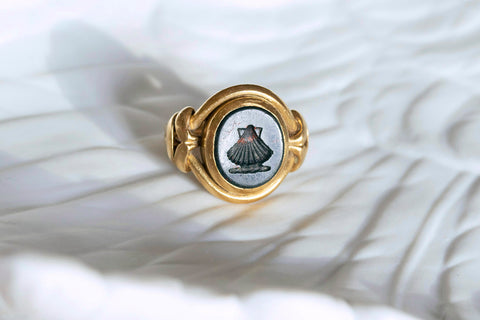 Victorian 'Shell' Intaglio Signet Ring