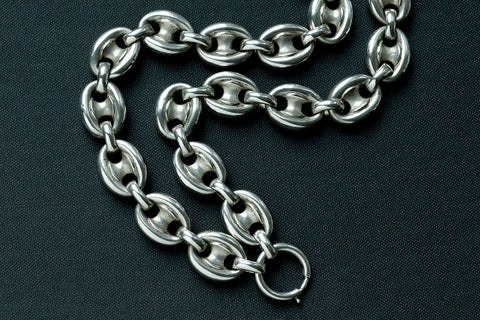Victorian Sterling Silver Anchor Chain