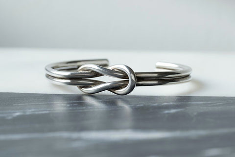 Vintage Sterling Silver Knot Bracelet