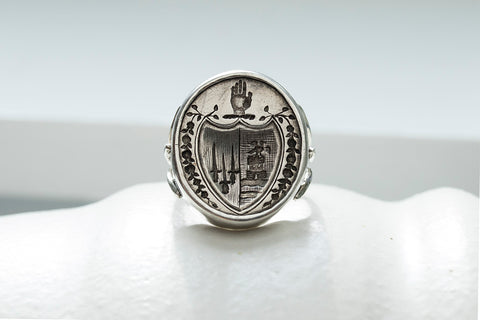 Victorian Silver Intaglio Seal Ring