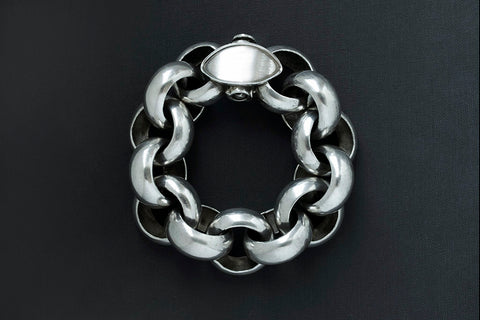 Vintage Sterling Silver Chunky Bracelet
