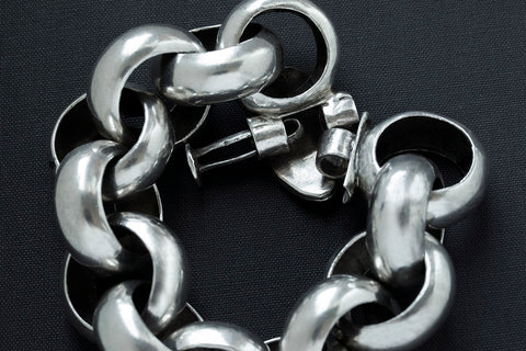Vintage Sterling Silver Chunky Bracelet