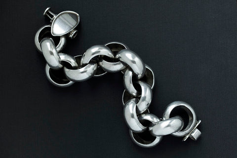 Vintage Sterling Silver Chunky Bracelet