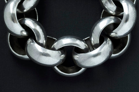 Vintage Sterling Silver Chunky Bracelet