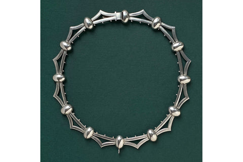 Victorian Sterling Silver Collar Necklace