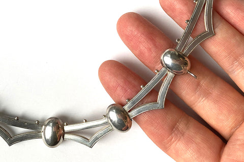 Victorian Sterling Silver Collar Necklace