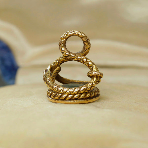 Georgian Snake Intaglio Seal Fob Pendant
