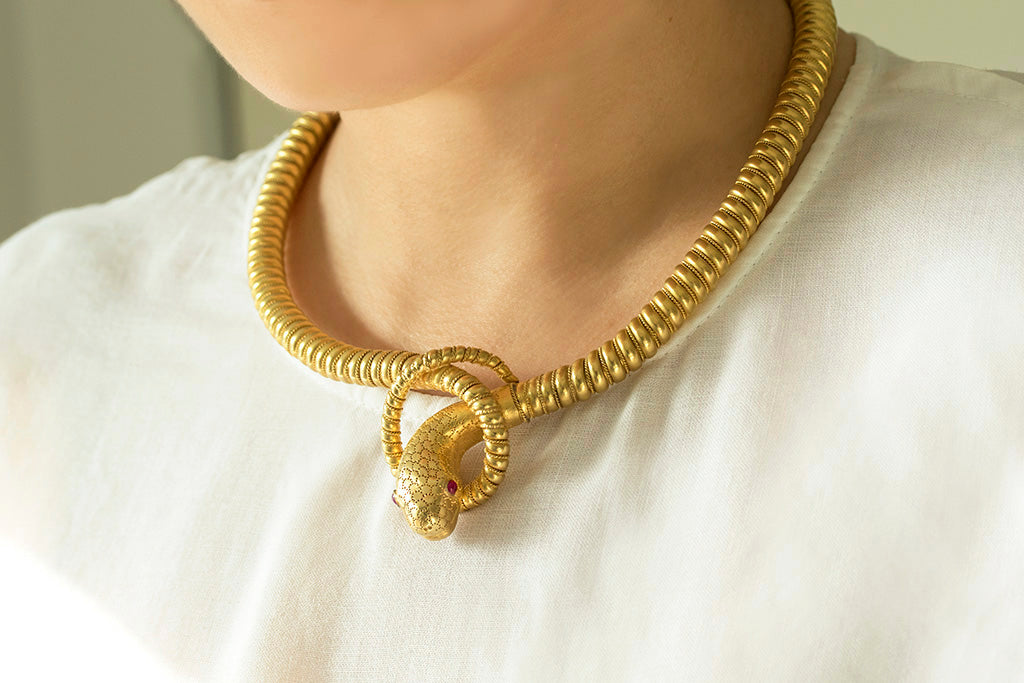 Victorian Snake Necklace