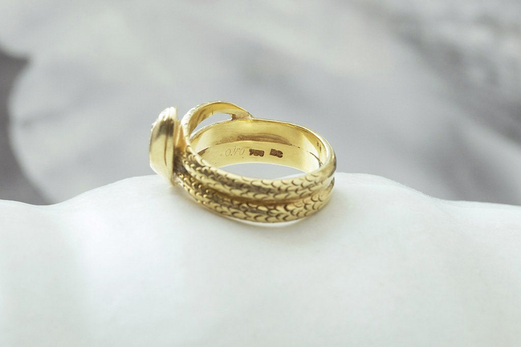 Late 19th Century Diamond Serpent Ring