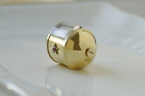 1950s Star Egg Pendant with Rolling Locket