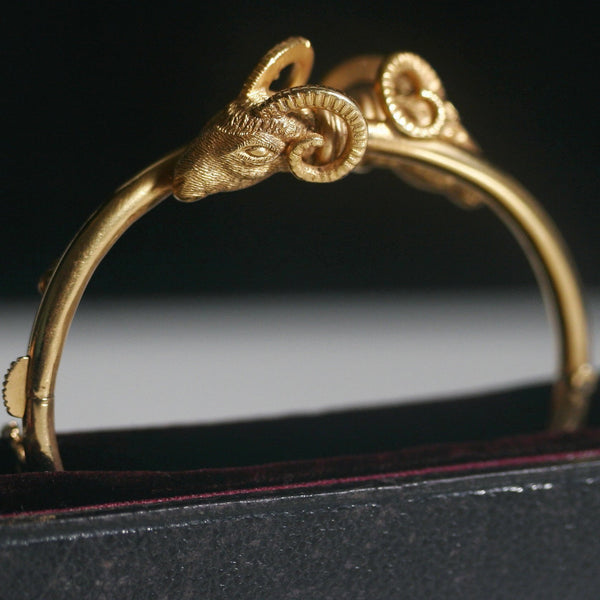 Victorian Aries Gold Bangle