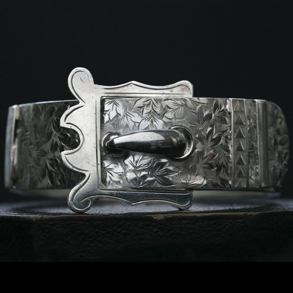 Victorian Sterling Buckle Bangle