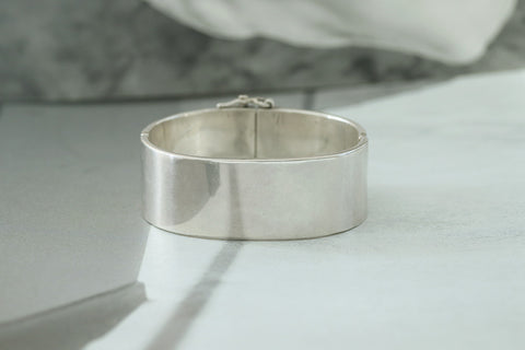Heavy Vintage Sterling Silver Bangle