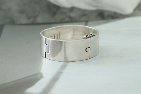 Heavy Vintage Sterling Silver Bangle