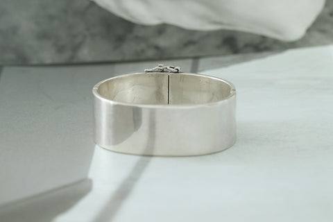 Heavy Vintage Sterling Silver Bangle