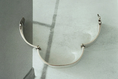 Heavy Vintage Sterling Silver Bangle