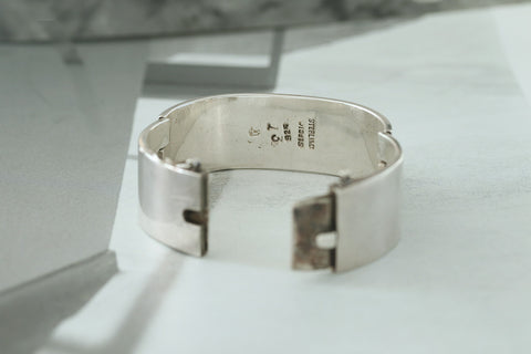 Heavy Vintage Sterling Silver Bangle