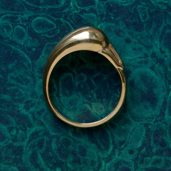 18k Gold Swan Ring