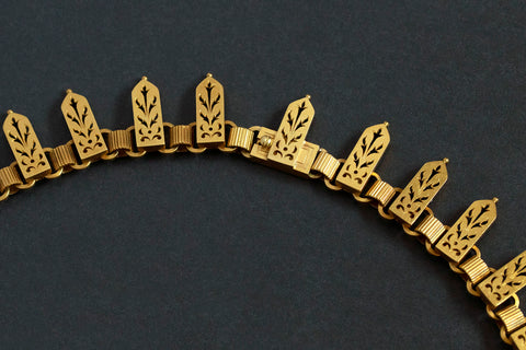Victorian 18k Gold Collar Necklace