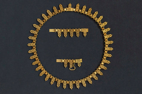 Victorian 18k Gold Collar Necklace