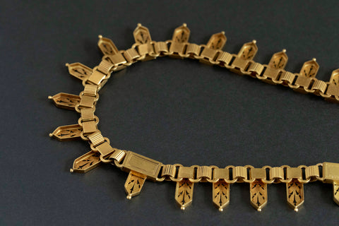 Victorian 18k Gold Collar Necklace