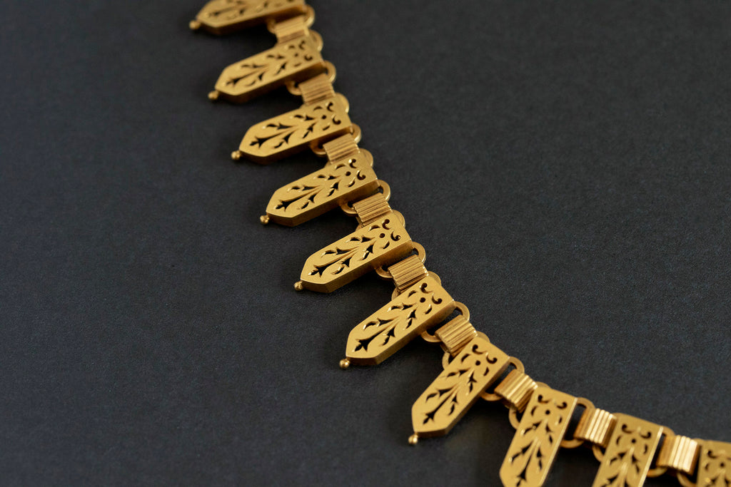 Victorian 18k Gold Collar Necklace