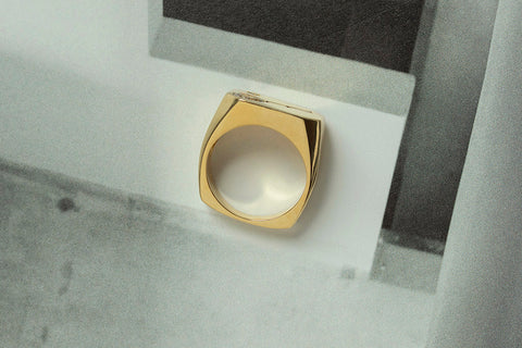 Vintage Diamond 'Tennis Racquet' Ring