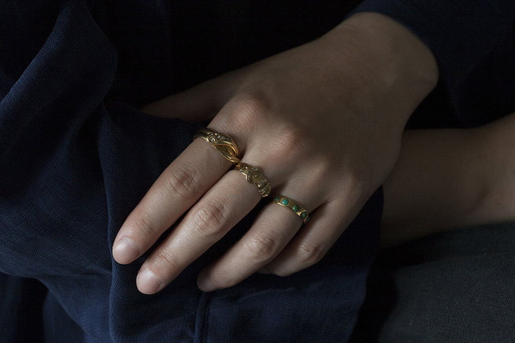 Victorian Diamond Buckle Ring