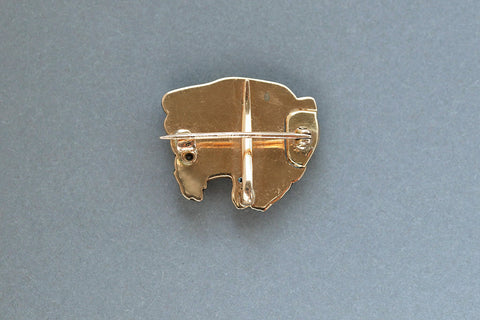 C.1900. Enamel & Diamond Tiger Pin