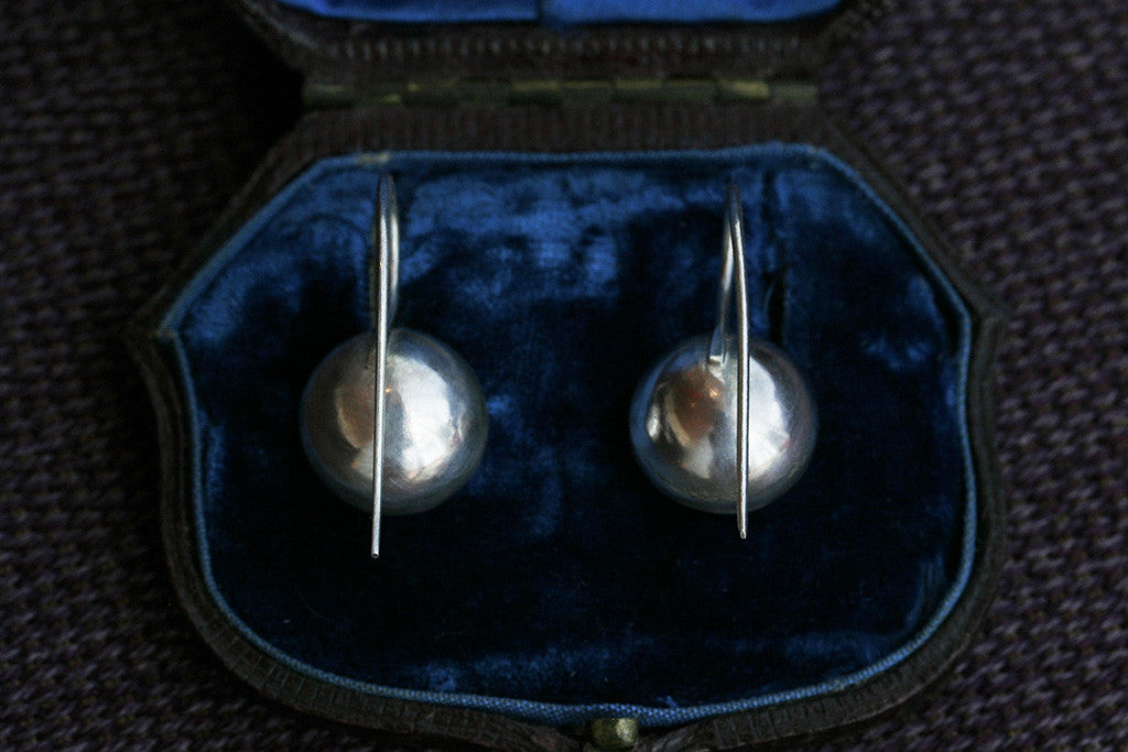Georgian Topaz Paste Earrings