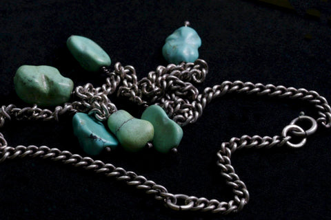 Turquoise Nugget Necklace